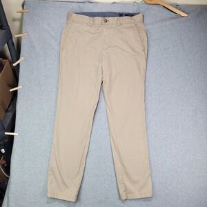 Vineyard Vines Pants Men 34x32‎ (Fits 34x31) Khaki Flat Front Straight Breaker